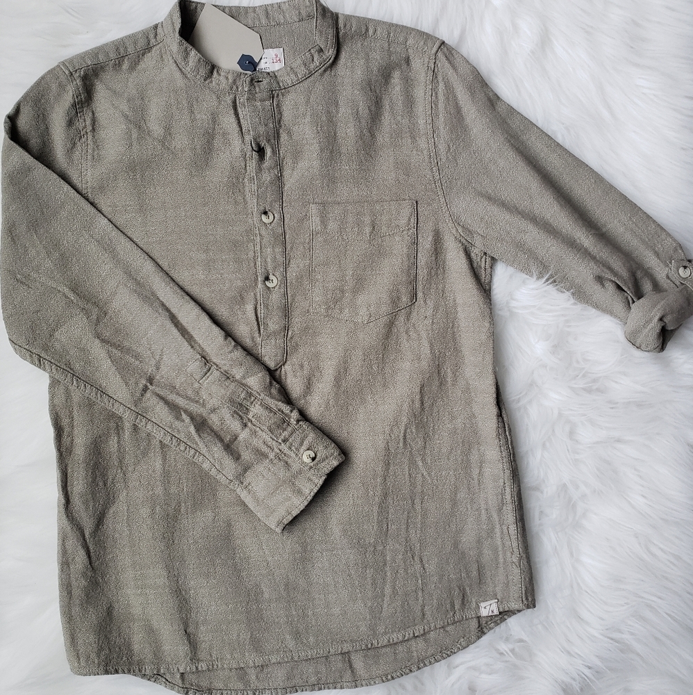 Zara youth sz 9 herringbone top, NEW